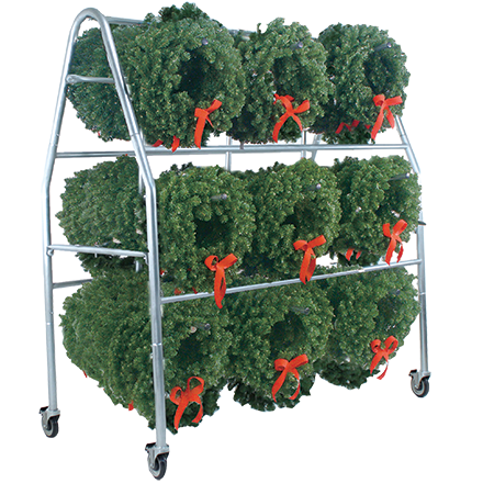 Outdoor Hanging Baskets and Wreath Displays by Carlson AirFlo Merchandising Systems