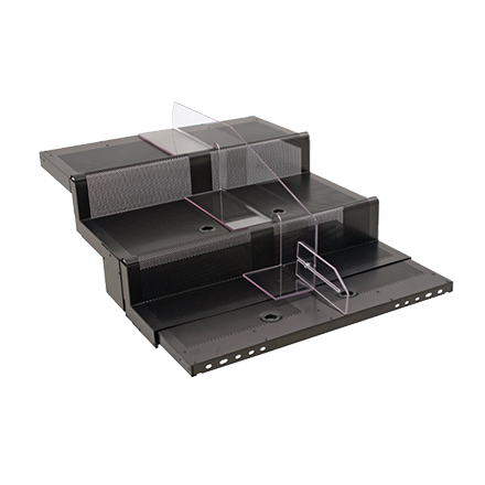 Carlson AirFlo — Merchandising Expertise 3-Step Base Rack With Roll Stop