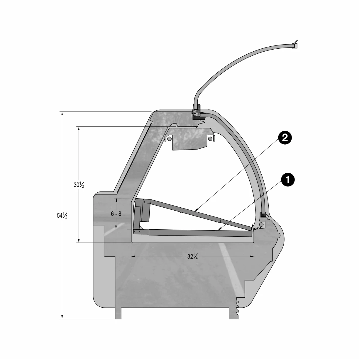 Carlson AirFlo — Merchandising Expertise Adjustable Sloped DeliWedge