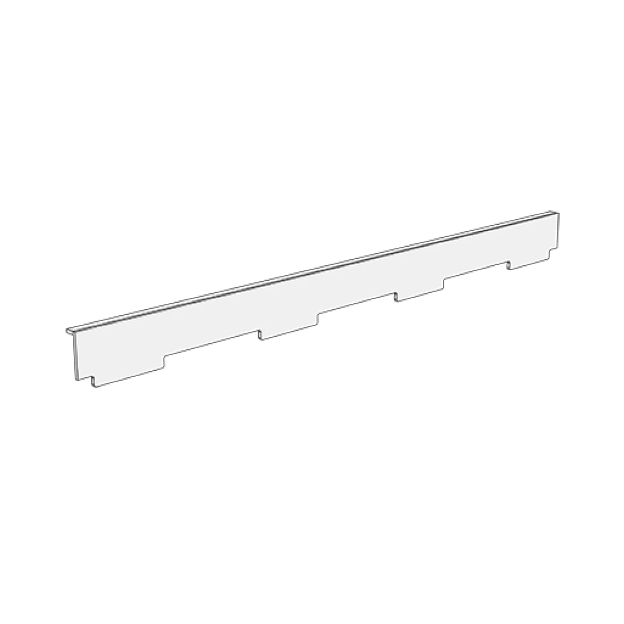 Carlson AirFlo — Merchandising Expertise Gravity Feed Front Fence for AirShelf / ThinLine Shelving Lines