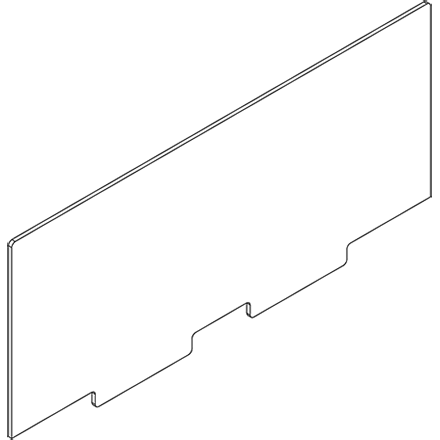 Clear Acrylic Tall Side Fence for AirShelf/ThinLine